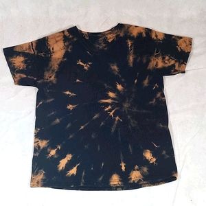 Bleach Dyed Black T-shirt